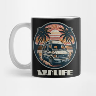 Sprinter van camper conversion sunset Mug